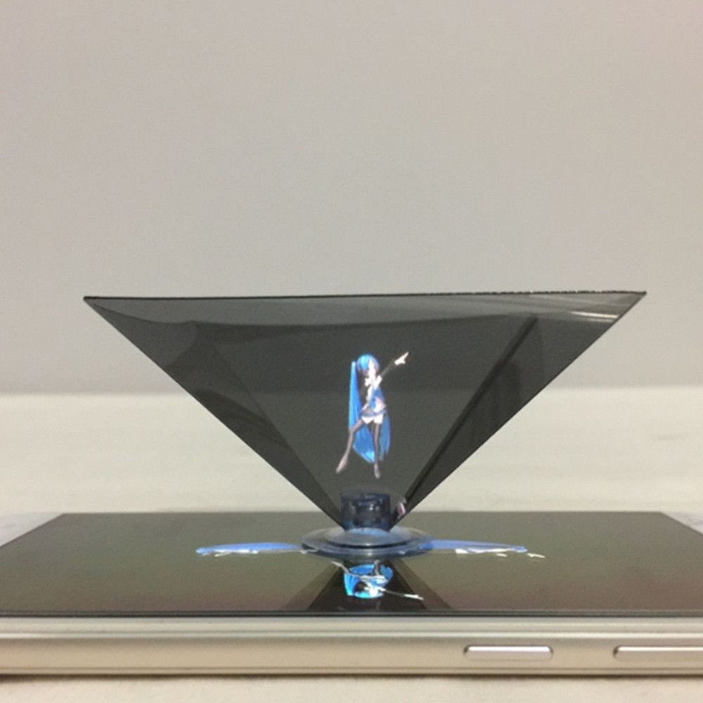 Mobile Phone Christmas Gift Holographic Pyramid Display Smartphone 3d Hologram 3d Holo Box