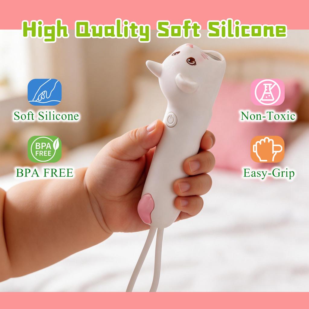 Cartoon Flashlight Projector Cute Silicone Kid-safe torch Soft Baby Outdoor Light Portable Torch Toy Kids Gift Night Light