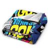 Плед Teen Titans Go Family Blanket из фланели в винтажном стиле, мягкий, для обивки кресел и диванов, зимний.