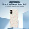 For iPhone 17 Case Small Flower Pattern Printing Straight Edge TPU Phone Back Cover