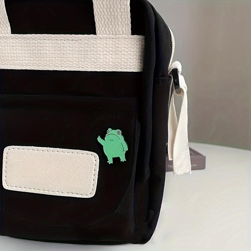 9 шт./набор Причудливая эмалевая брошь-пинка в виде лягушки - Яркий жест, значок животного для джинсового лацкана сумки, Идеальный подарок искусственной бижутерии для друзей