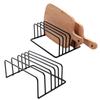 Bolded Chopping Board Organizer Iron Art Dish Holder Cutting Board Storage Shelf Pot Lid Rack  Tray
