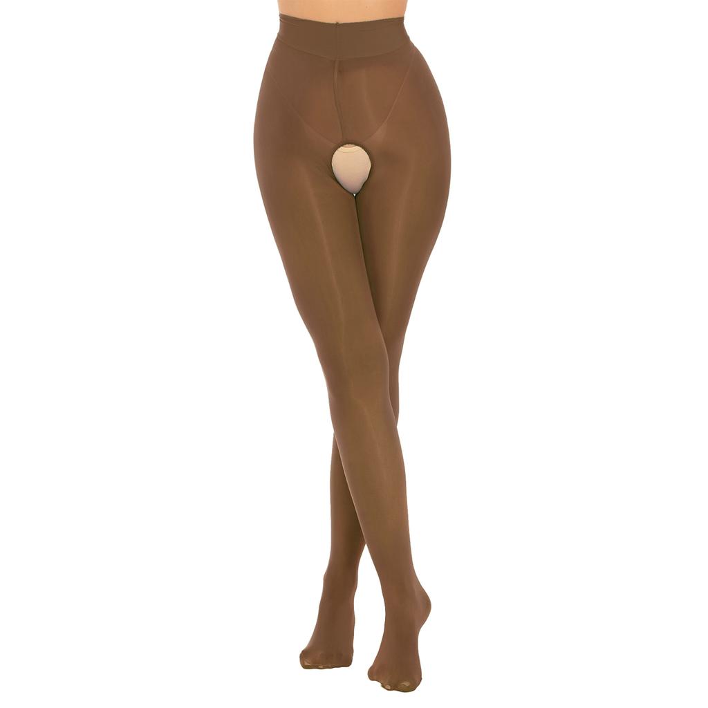 Женские прозрачные колготки с высокой талией, глянцевые колготки, ультратонкие трусики, чулки