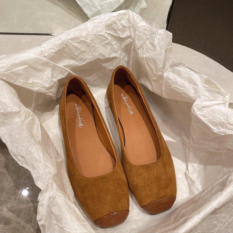 Женские ретро балетки из замши, уютные, с круглым носком, мелкие туфли Мэри Джейн, элегантные женские слипоны, дизайнерские балетки, туфли для вождения