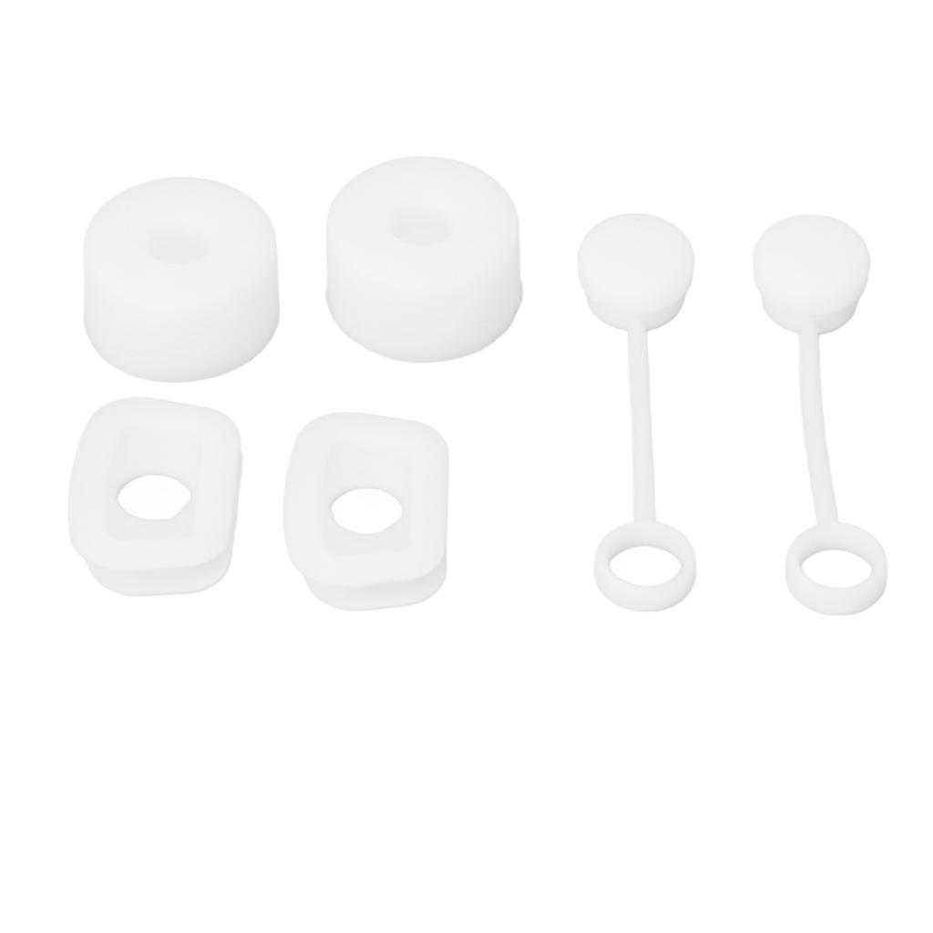 6 ШТ. Заглушка для соломинки для чашки, герметичная, многоразовая, крышка для соломинки, квадратная, круглая, защита от проливания, силиконовый набор заглушек от протекания