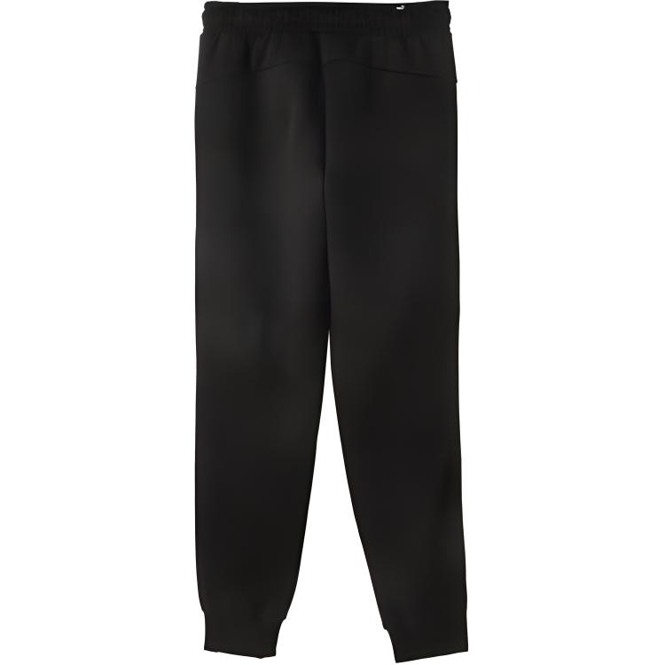 Puma Solid Color Brand Logo Print Mid Waist Retro Sports Striped Cuffed Casual Pants Men Bottoms Black 686083-01