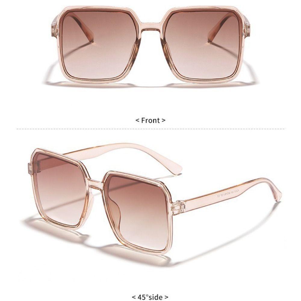 Anti-Glare Sunglasses Lightweight Oversize Sunglasses Trendy Square Sunglasses Outdoor