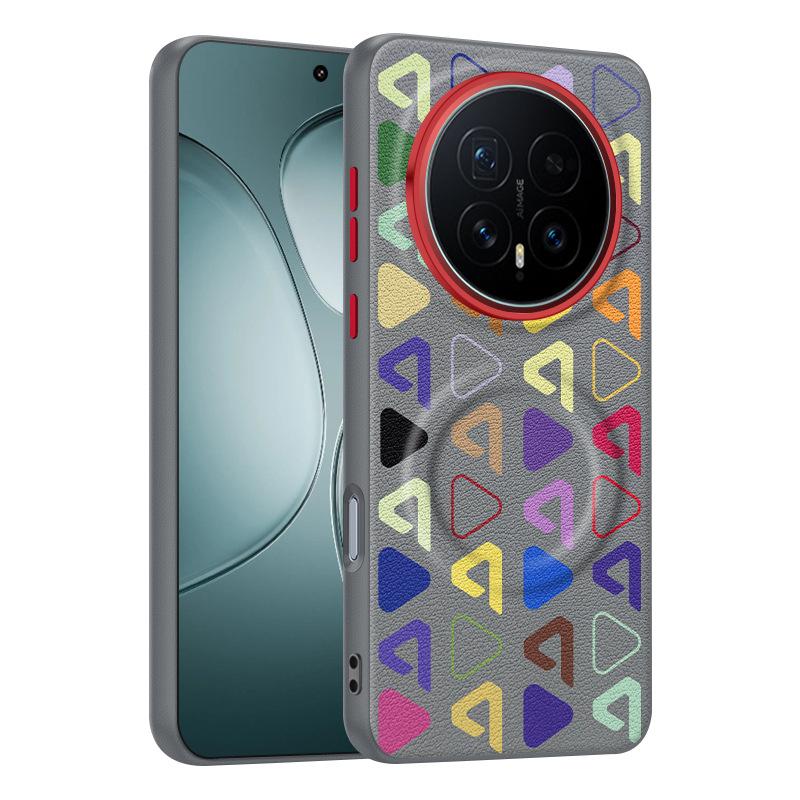 Для Honor Magic8 и Magic 8 7 Pro RSR Кожаный чехол с магнитной застежкой, контрастными цветами кнопок, рамкой для камеры, защитой от отпечатков пальцев, мягкий чехол