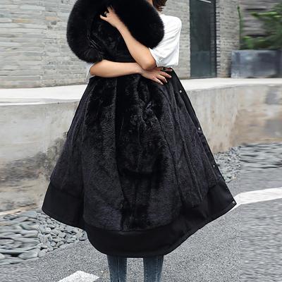 Женская модная повседневная однотонная хлопковая куртка с капюшоном и плюшевой застежкой-молнией и пуговицами средней длины с длинными рукавами