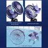 5000/8000mAh Portable Fan with Smart LED Digital Display 5 Speed Adjustable USB Rechargeable Mini Handheld Neck Fan