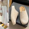 2025 Suede Clogs for Women Mules Cork Footbed Women Shoes with Arch Support Nonslip Outdoor Beach Slippers Home Shoes