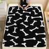 Cute puppy element Print Flannel Blanket,High quality Comfortable for All Seasons,Home Decor,Warmth and Comfort,Perfect for Christmas Gifts