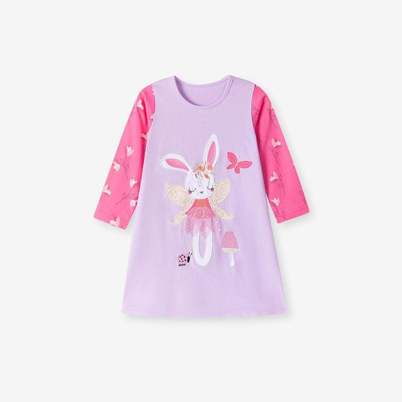 Little Maven New Autum Girls' Dress European and American Cartoon Princess Dress Cute Baby Cotton Dress