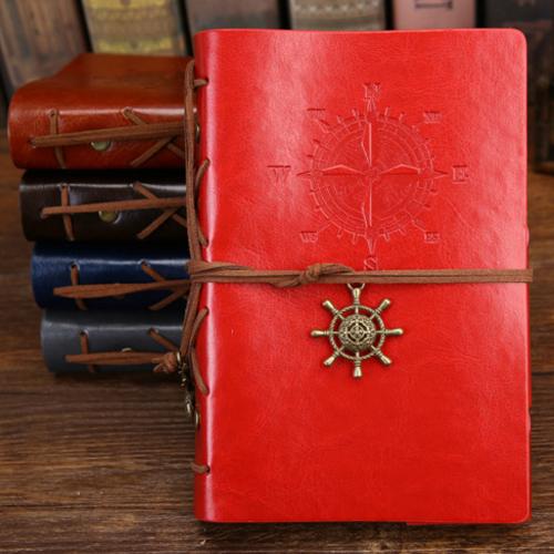 Ретро Спиральный Блокнот Дневник Записная книжка Винтажные Пиратские Якоря Кожа PU Записная книжка Сменная Канцелярия Подарок Журнал Путешественника Качество