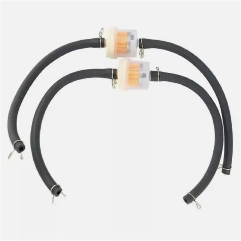 2X Motorcycle Inline Fuel Filter Kit Universal 6mm Motorbike ATV Inline Fuel Filter