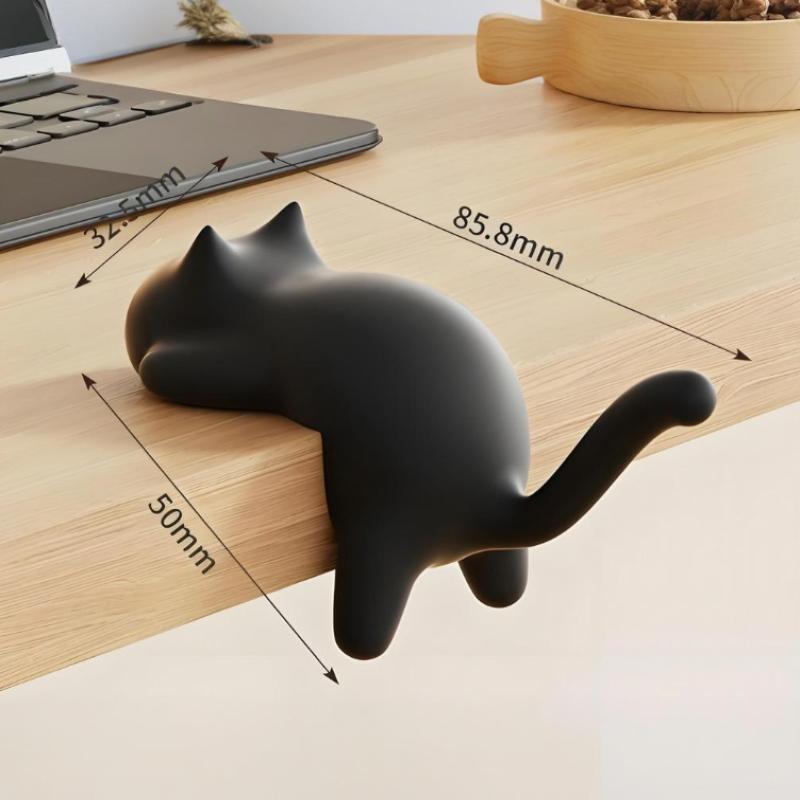 Cute Portable Cat Bag Hook Hanger Table Hook Handbag Backpack Travel Bag Organizer Holder Home Office Decor Desk Side Hooks