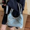 Denim Large-capacity Underarm Bag Women's Bag 2025 New Trendy Fashion Bow Tote Bag Premium Shoulder Bag