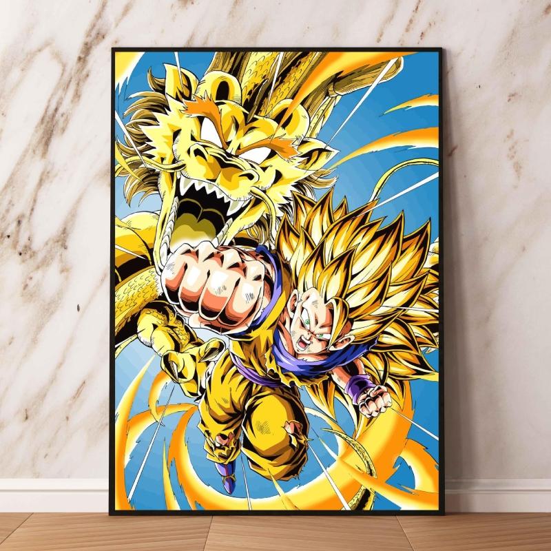 Печать на холсте Dragon Ball Carot Эстетический плакат Детские персонажи