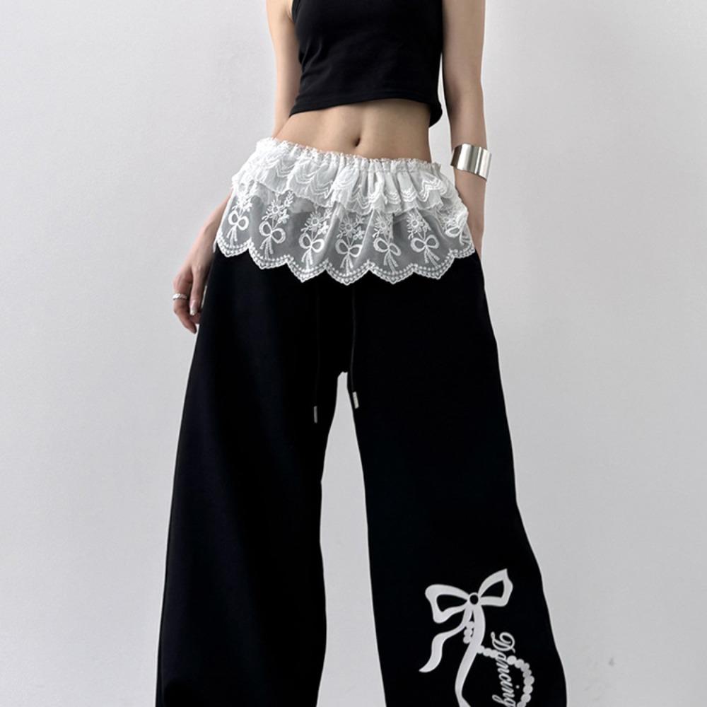 Y2K Джазовый танец Хип-шарф Удлинитель рубашки Кружевная марлевая юбка Пояс Рюши Край Поясная резинка Уличная одежда