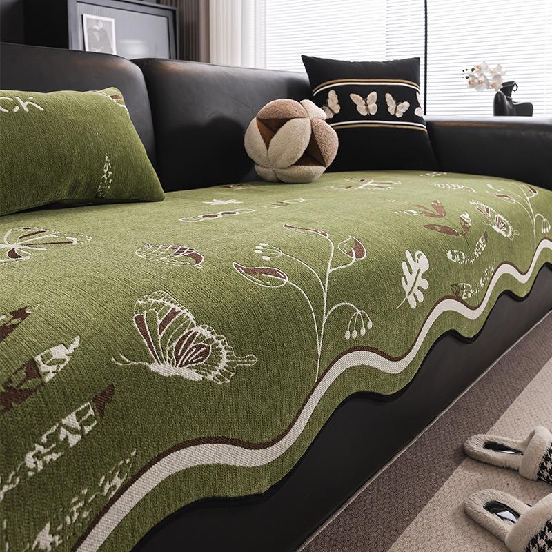 Premium French Chenille Special-Shaped Sofa Cushion, Universal In All Seasons, Non-Slip Cat Scratch Seat Cushion, Cover Cover Cloth