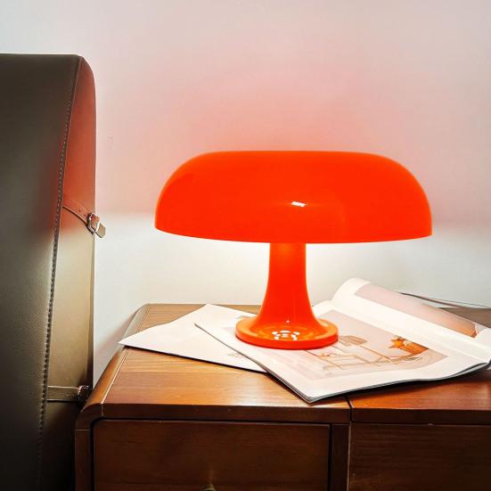 Mushroom Table Lamp LED Bedside Light Soft Glow Color Temperature Adjustable Decorative Modern Desk Lamp