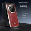 Кожаный чехол для телефона Huawei Mate80 Pro Max: Деловой, текстура масло-воск, полное покрытие, защита объектива.