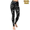Женские синие эластичные леггинсы с молниями и принтами для йоги, фитнеса, бега, спортзала, спортивных активных брюк