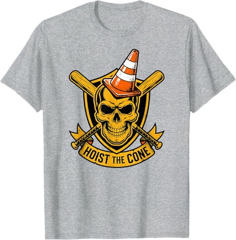 Pirates Hoist The Cone TShirt Y2k Skeleton Gothic Graphic Unisex Clothing Summer Fashion Short Sleeve Saying Tee Cool Novelty Gift