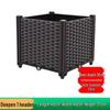 Extra-Large Thickened Raised Plastic Planter for Vegetables - Ideal for Family Rooftop or Balcony Gardening