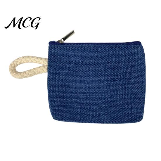 Hand Strap Coin Purse Women Purse, Fabric Mini Change Portable Small Japanese Casual Style Bag Zippered Pouch for Coins Cash Cards Lipstick