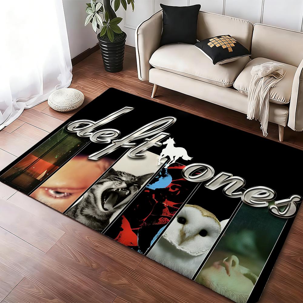 Famous rock Band D-Deftones Floor Mat Soft Thickened Absorbent Non-Slip Bedroom Living Room Door Mat Home Decor Flannel Rugs