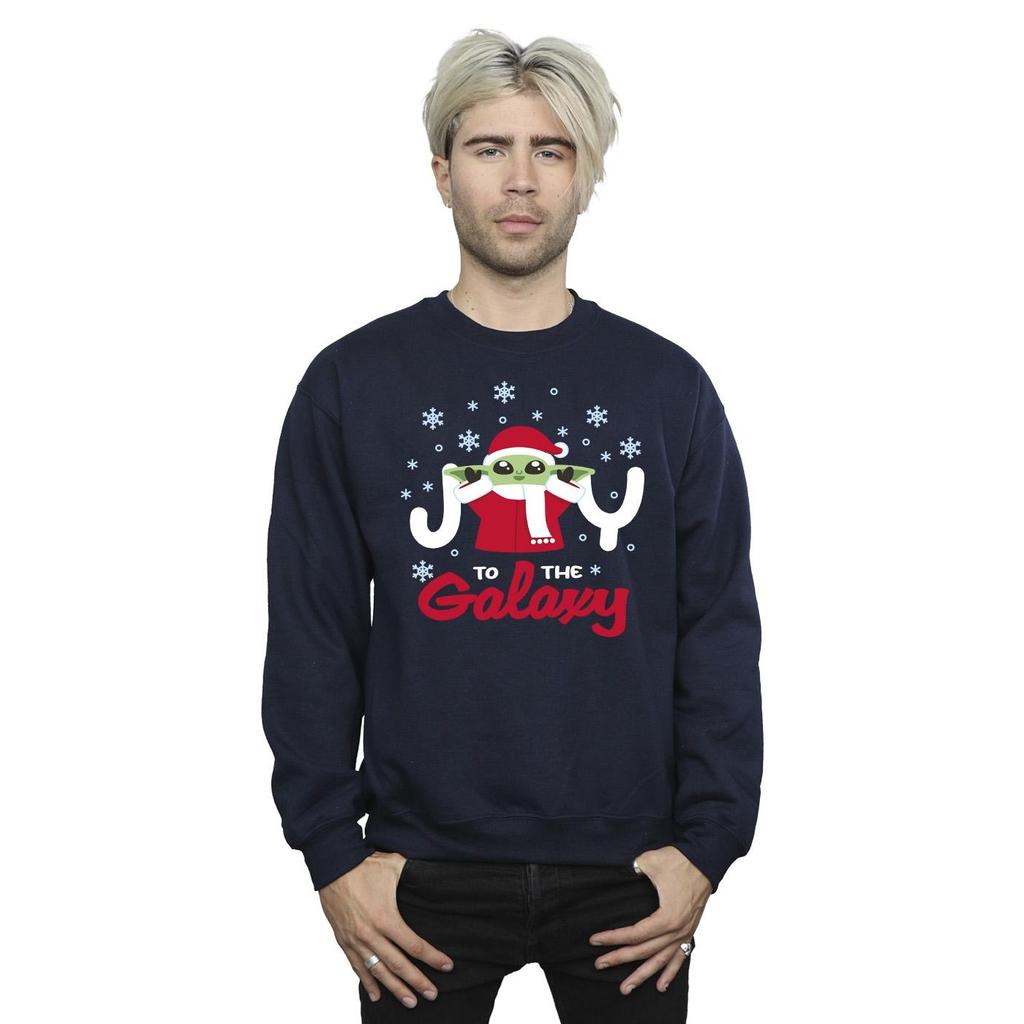 Star Wars Mens The Mandalorian Joy To The Galaxy Sweatshirt