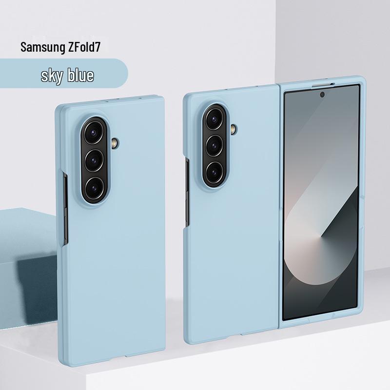 Чехол для Samsung Z Fold7: Матовое покрытие, приятное на ощупь, Защита от падений, Подходит для Z Fold6/Z Fold5, Унисекс-дизайн