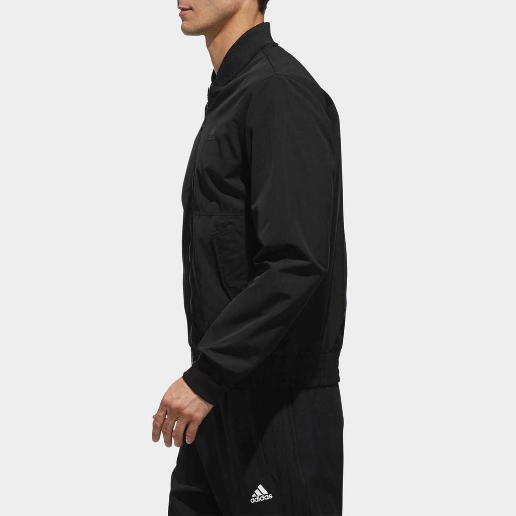 Adidas Ei Jkt Fl Bomber Sport Knit Fleece Jacket Мужская куртка черная DT2486