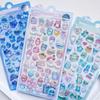 1 шт./4 шт. Мини-наклейки с 3D-рельефом в японском мультяшном стиле со сладкими животными для скрапбукинга, DIY-журнала, милые канцелярские наклейки для школы