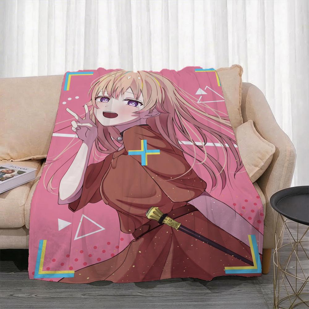 Anime W-Witch Watch Throw Lightweight 240g Flannel Blanket Soft Skin-friendly for Summer Cooling