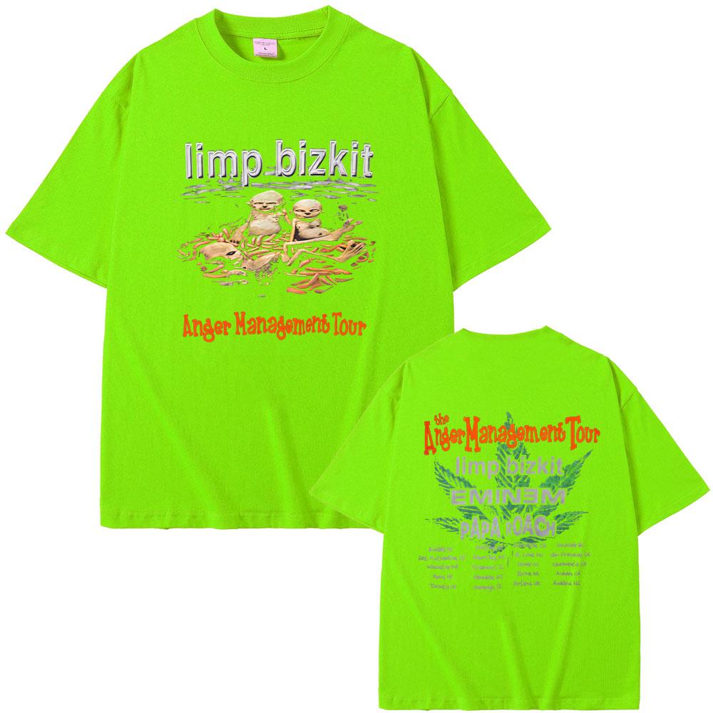 Футболки с символикой рок-группы Limp Bizkit Anger (унисекс), женские повседневные футболки из мягкого хлопка оверсайз, мужские футболки с принтом Эминема в стиле стритвеар.