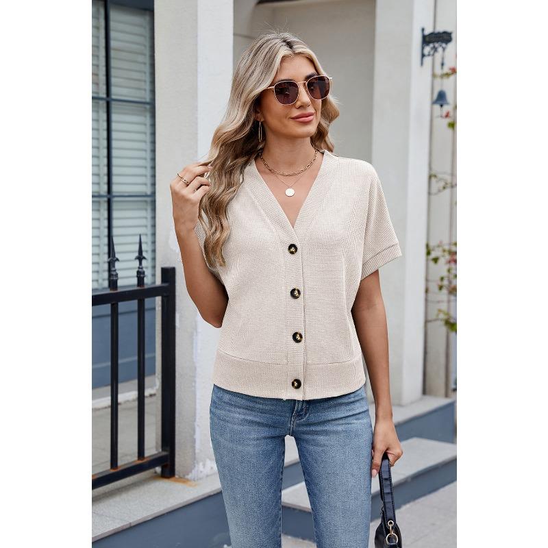 Женская футболка свободного кроя с короткими рукавами на весну и лето, новая однотонная