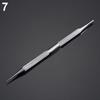 Useful Dual Head Design Acne Needle Stainless Steel White 10 Cm 1 Pc