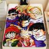 Фланелевое одеяло с принтом персонажей Dragon Ball, Высококачественное, Удобное для всех сезонов, Декор для дома, Тепло и уют, Идеально для рождественских подарков