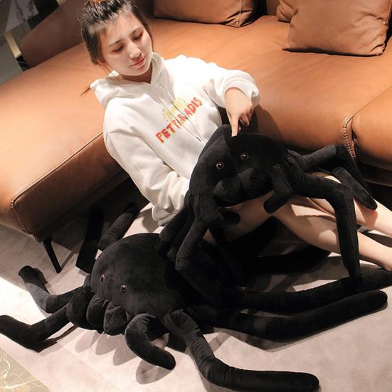 Мягкая игрушка-трюк, очаровательная имитация плюшевого паука, домашний бар, украшение для подарка на Хэллоуин