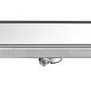 Linear Floor Drain Rectangular Prevent Clogging 304 Stainless Steel Long Shower Drain for Bathroom
