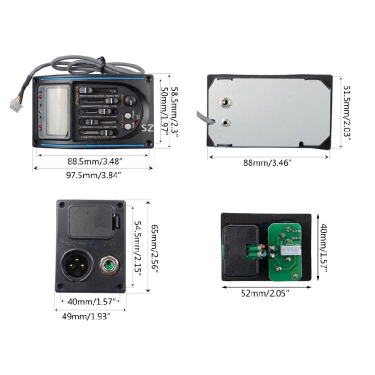 LC-5 EQ LCD Экран Тюнер Пьезозвукосниматель Звукосниматель для Гитары Баса для Музыкальных Новичков