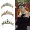 Свадебная корона, цветная повязка на голову со стразами, барочная корона из сплава, свадебное платье, аксессуары, аксессуары для волос