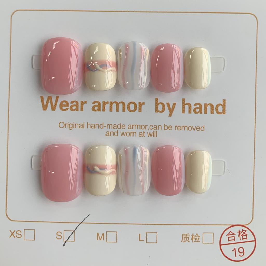 Нажмите на кончики ногтей Гель Полное покрытие 100 дизайнов Накладные ногти ручной работы Высококачественные носимые искусственные ногти Многоразовые размеры от XS до L бесплатно 5 шт. инструментов