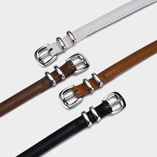 Женский тонкий ремень с несколькими отверстиями, регулируемая длина, пояс из искусственной кожи, одноцветное платье, рубашка, ремень, аксессуар для одежды