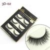 3 Pair Waterproof Handmade Mink Hair Thick Eye Lash Extension  3D Mink Natural Long False Eyelashes