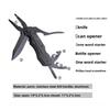 Folding Multitool Pliers 16 in 1 Stainless Steel Portable EDC Pocket Tool Survival Camping Hiking Outdoor Gear For Repair