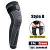 Спортивные противоскользящие компрессионные рукава полной длины для ног, наколенник, поддержка защиты для баскетбола, футбола, бега, езды на велосипеде для мужчин и женщин