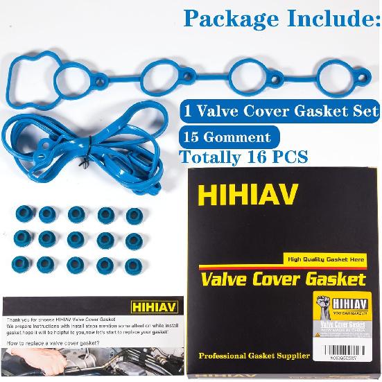 VS50769R for Chevy Malibu 2.4 valve cover gasket Chevy HHR Cobalt Pontiac G5 G6 SATURN 2.2L 2.4L Engine Cover Gasket Seal 2006 2007 2008 2009 2010
